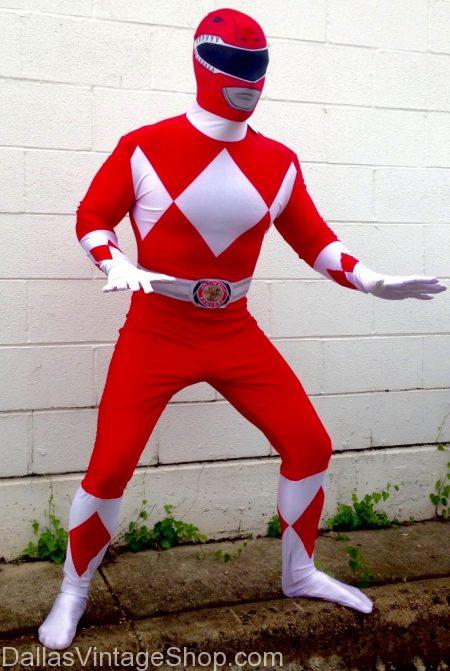 90's Costumes for TV Shows: Red Ranger, Power Ranger Costume.