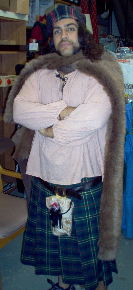 Scottish Highlander Costume, Scarborough Fair Kilt Costume, Scarborough Fair Highlander Costume, Scarborough Fair Renaissance Costumes Dallas