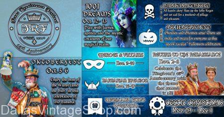 TRF Event Guide Info: 2019 Texas Renaissance Festival: TRF Themed Weekend Schedule TRF Ticket Info & Dates 2019 Texas Renaissance Festival: Themed Weekend Schedule