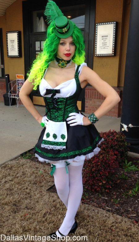Avondeten te rechtvaardigen inhalen She's a 'Dinger!' St. Patty's Day Sexy Costumes, Irish Barmaid Dresses