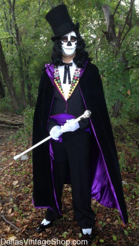 We have this amazing Day of the Dead Undertaker Costume pictured here. We are the largest Day of the Dead Costume Shop in Dallas, Get Day of the Dead Undertaker Costume, Day of the Dead Gentleman's Costume Ideas, Men's Day of the Dead Formal Attire, Day of the Dead Accessories, Dia de los Muertos Celebration Costumes, Old School Goth Day of the Dead Attire, Old West Men's Day of the Dead Tail Costs, Day of the Dead Long Coats, Day of the Dead Morning Coats, Day of the Dead Top Hats, Day of the Dead Goth Costumes, Victorian Day of the Dead Cloaks, Day of the Dead Capes, Day of the Dead Robes, Day of the Dead Skeleton Suits, Day of the Dead Skeleton Morph Suits, Day of the Dead Canes, Day of the Dead String Bow Ties, Day of the Dead Old West Ascots Cravats, Day of the Dead Masks, Black Somber Day of the Dead Vests, Day of the Dead Festive Vests, Tall Day of the Dead Victorian Boots, Day of the Dead Wigs, Day of the Dead Men's Costumes, Day of the Dead Quality Costumes, Economy Day of the Dead Costumes, Day of the Dead Mariachi Suits, Day of the Dead Mexican Costumes, Old Fashioned Day of the Dead Costumes, Mexican Day of the Dead Formal Attire, Dia de los Muertos Mens Attire in stock.