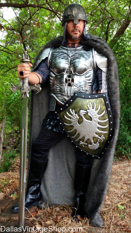 Sir Galahad Medieval Knight Costume, Medieval Period Attire - Dallas Vintage Clothing & Costume Shop