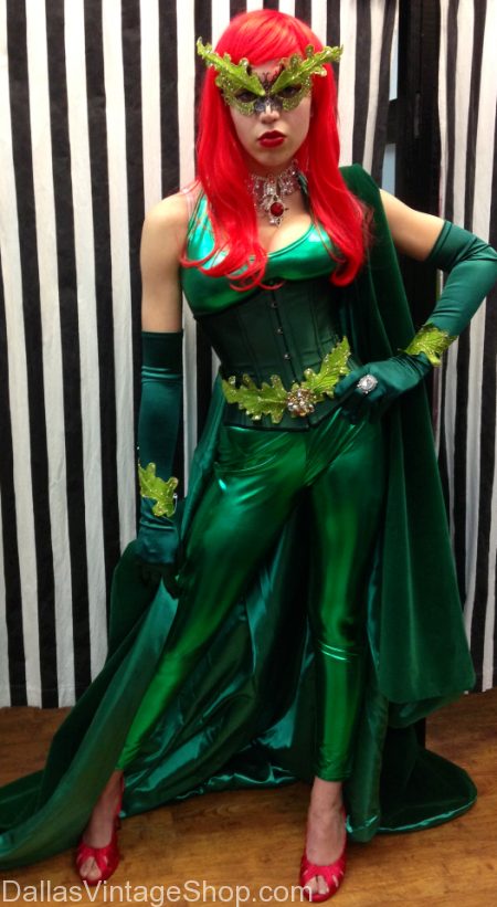 Sexy Poison Ivy Costume Outbreak, Sexy Halloween Costume Invasion DFW - Dallas Vintage Clothing & Costume Shop
