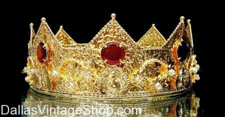 10 PACK OF GOLD KING CROWN FANCY DRESS ACCESSORIES