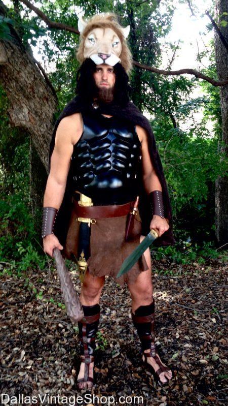 Heracles(Roman Hercules) Son of Greek Mythology God Zeus Costume - Dallas Vintage Clothing & Costume Shop