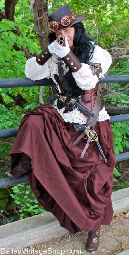 Old West Annie Oakley Sharpshooter Costume, Old West Women's Attire