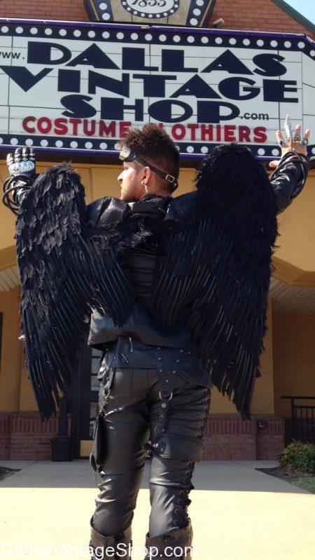 Black Angel Wings, Cosplay Character Wings, Anime Goth Characters Wings -  Dallas Vintage Clothing & Costume Shop