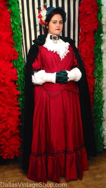 Get Holiday Carolers Costumes, Christmas Carolers Attire, Deluxe Christmas Carolers Outfits for Ladies & Men are at Dallas Vintage Shop.