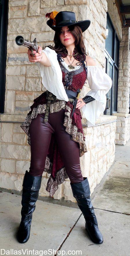 Dangerous Pirate Ladies, Pirate Lady, Pirate Swords, Pirate Guns, Pirate boots, Pirate Hats