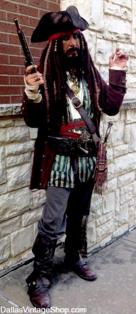 Providing Hillsborough Costumes for Theatrical, Masquerade, Historical & School Project including this Jack Sparrow costume.