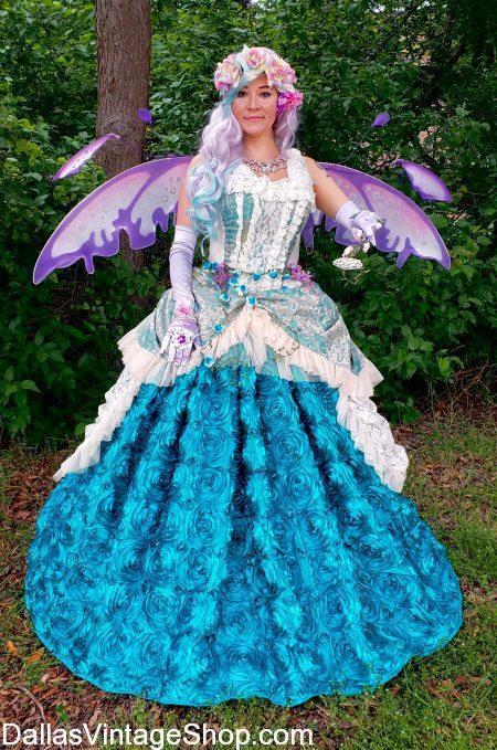 This example of one of our Fairy Costumes shows the quality and variety of Fairy Outfits available at Dallas Vintage Shop.