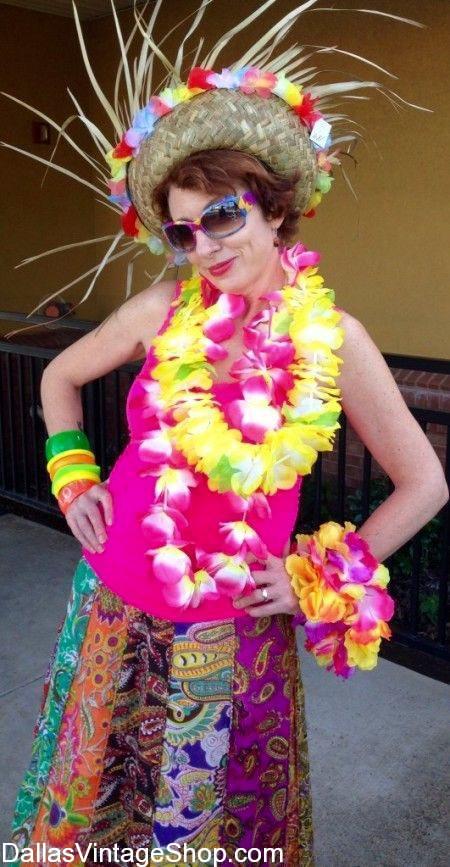 Jimmy Buffett Tropical Attire for ladies and men are available at Dallas Vintage Shop