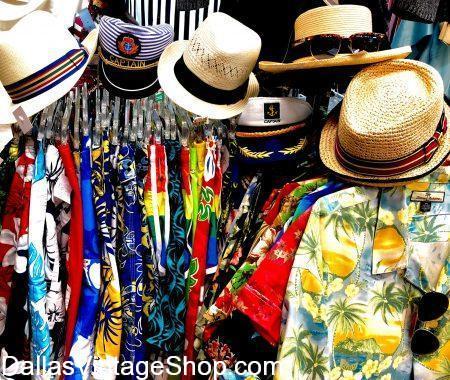 Here are some of Men's Tropical Fashions: Tropical Chic, Tropical Boho, Tropical Vintage, Tropical Flamboyant, Tropical Shirts, Tropical Panama Hats, Tropical Captain Hats & Vintage Tropical Slacks & Shirts at Dallas Vintage Shop. 