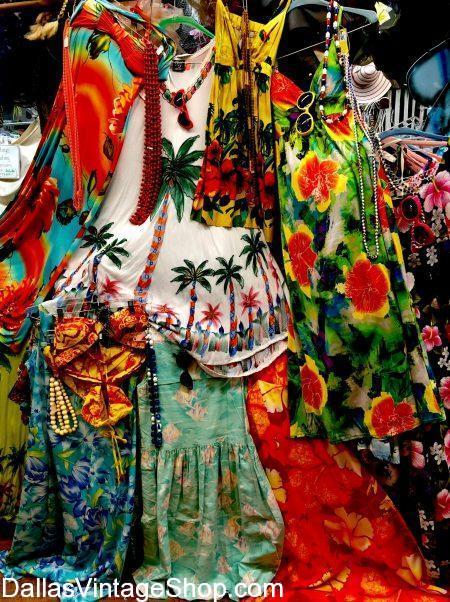 An Enormous Collection Tropical Vintage Clothing Awaits you at Dallas Vintage Shop.