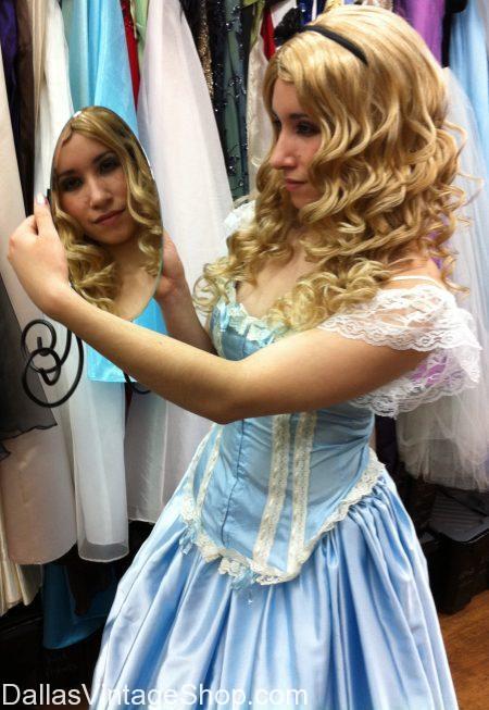 Alice in Wonderland Costume, New Movie Version. Going through the looking glass! This is a corset and skirt version of the new movie look for Alice. You can create your own Alice in Wonderland costume. 