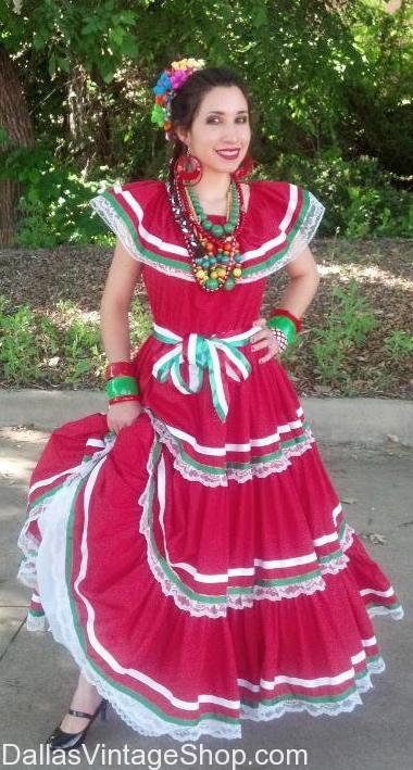 Mexican Traditional Folklore Dress, Mexican Dresses, Mexican Dresses Dallas, Mexican Senorita Dresses, ladies mexican dresses