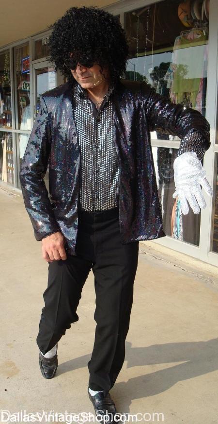 Billie Jean Costume, Michael Jackson Costume, Billy Jean Sequenced Jacket costume
