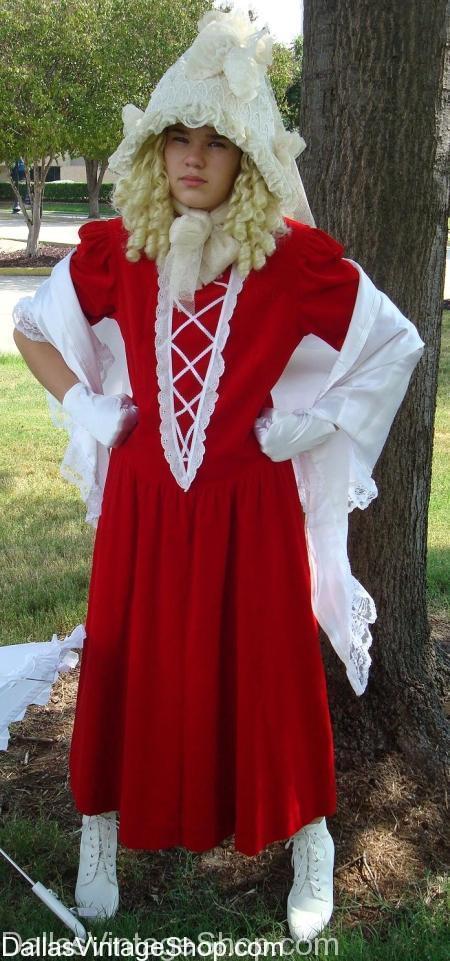 Girls Colonial Costumes, Childrens Pioneer Costumes, Nelly Olsen Costumes