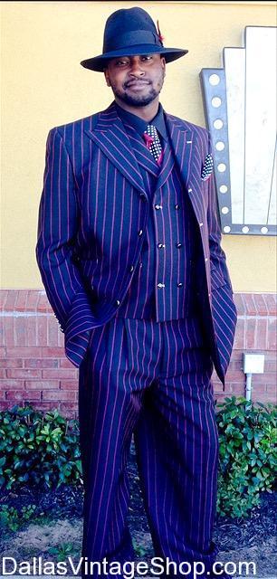 1920 s Speakeasy Gentleman 1920 s Black Red Pinstripe Suit