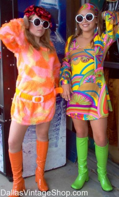 60 s Go Go Girls outfits Mod Go Go Costumes Dallas Vintage Clothing Costume Shop