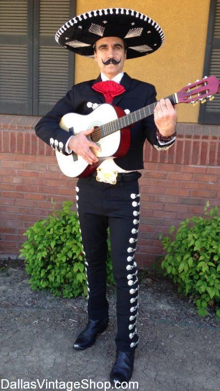 Mariachi Suits; Mariachi Costumes; Mariachi Ties, Sombreros, Variety...