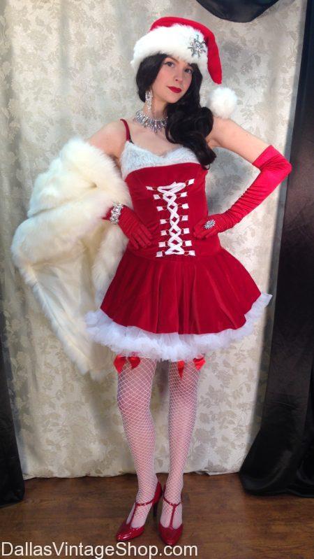 Sexy Ladies Christmas Lingerie Mrs Santa Xmas Cosplay Fancy Dress Costume