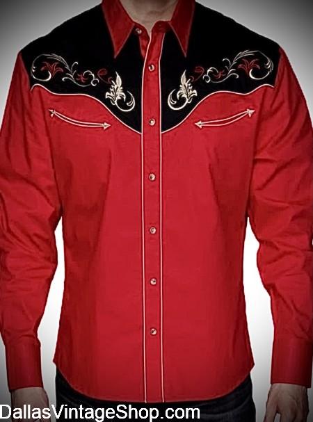 Old West Cowboys,  , retro cowboy shirts, vintage western shirts