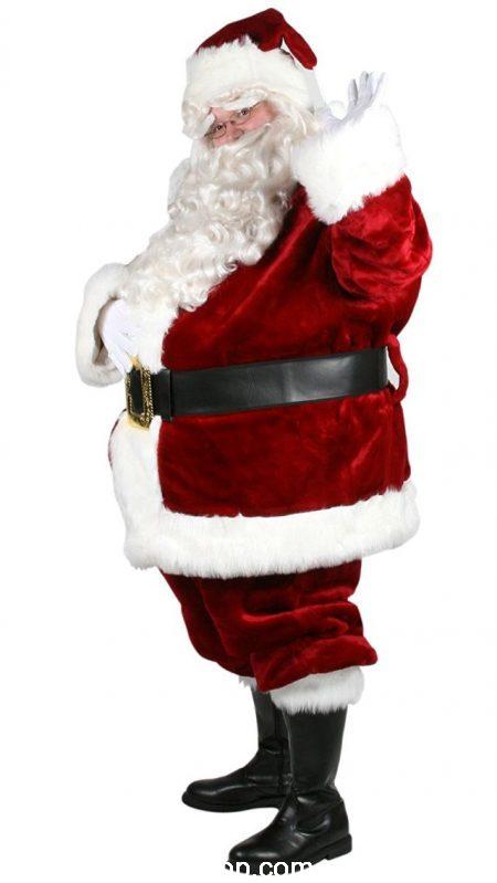 Plus Size Santa Suits XL 2X 3X 4X Wigs Beards Belts Boots