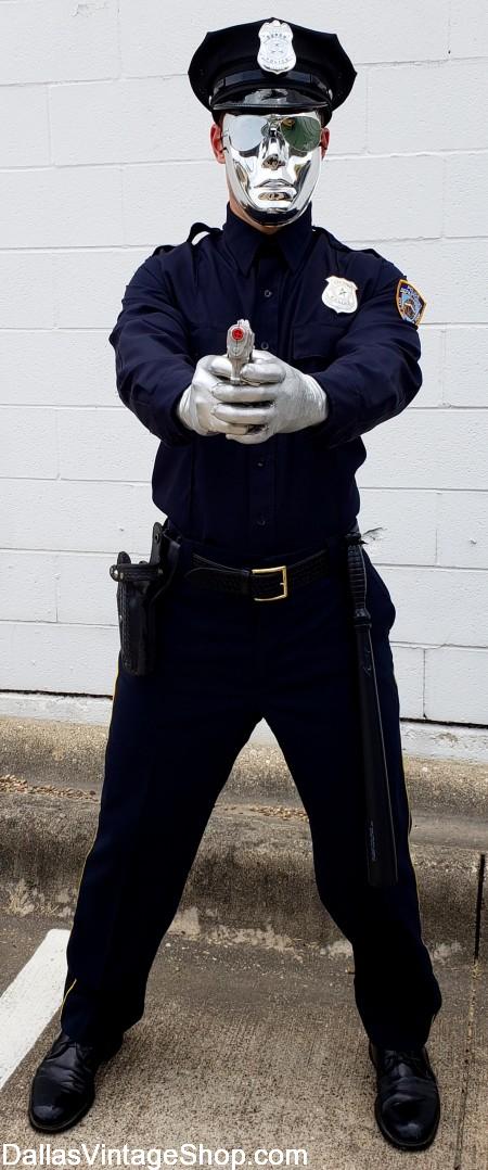 Ex Police PCSO Peak Cap Black Wool Felt Collector Uniform Costume Theatre Film 