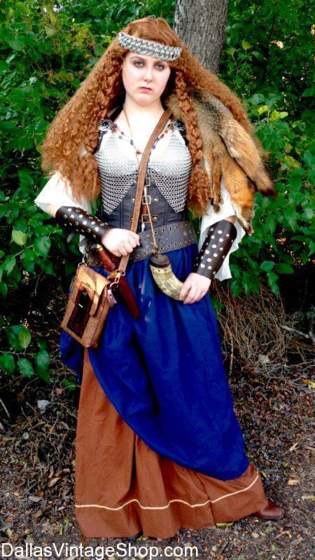 Female viking fancy dress best sale