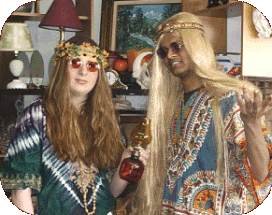 Fancy Dress Accessory 1960s Hippie Beaded Headband 