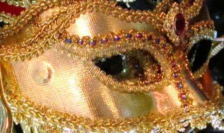Mardi Gras Stunning Gold Baroque Masquerade Mask, 