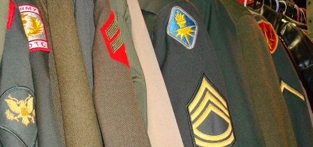 Vintage and Modern Army Uniforms, Etc.