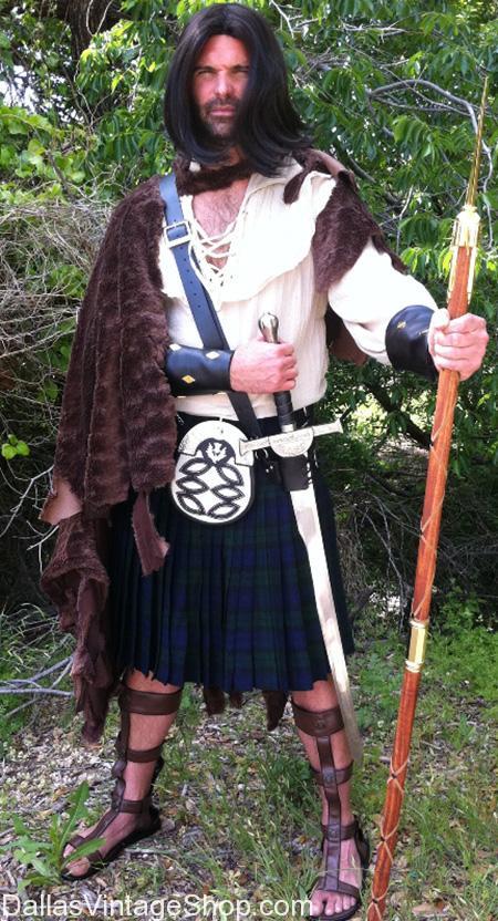 Men in kilt Renaissance fair costume