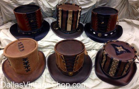 Leather Greek Fisherman Caps, Leather & Suede Steampunk Captain