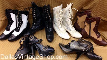 Fancy dress victorian boots best sale