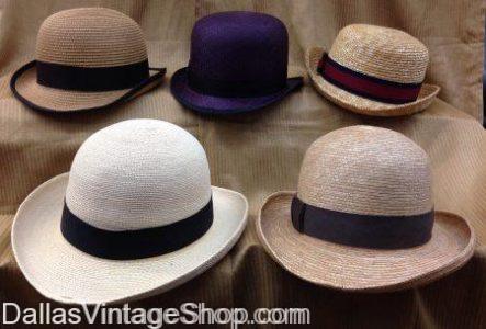 Southern Gentlemen's Straw Derby Hats - Dallas Vintage Shop