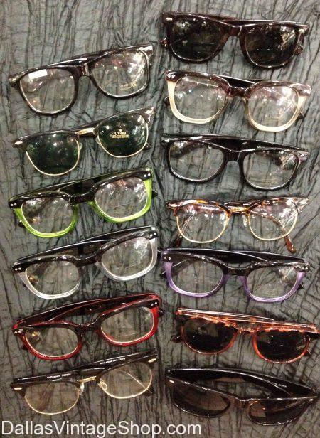 Wayfarer 50s Sock Hop Sunglasses, 1940s Style Eyeglasses, Blues ...