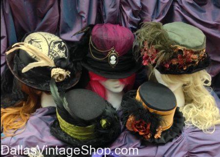 SHOW OFF: Dickens on the Strand: Nov. 30-Dec. 2, 2018: Gorgeous Ladies Victorian Hats, Dickens Era Ladies Attire