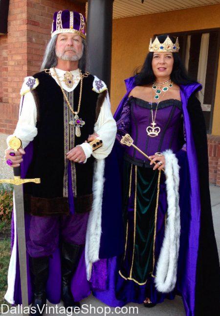 Get Renaissance Royalty Scarborough Faire, King & Queen Costumes, Crowns, Robes, Chain of Office, Swords & Accessories at Dallas Vintage Shop.
