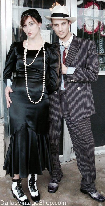 1930s Era: The Great Depression, Gangsters Bonnie & Clyde Period Attire -  Dallas Vintage Clothing & Costume Shop