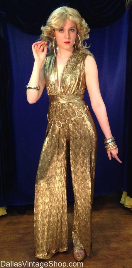 Disco Farrah Fawcett Costume, Disco Attire - Dallas Vintage