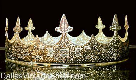 Renaissance Crowns, Medieval Crowns, Embossed Metal Crowns, Crowns Dallas, Where to Buy Crowns in Dallas, King Costumes Dallas, Queen Costumes Dallas, High Quality Metal Crowns Dallas, Fleur-de-lis Accessories DFW, Texas Costume Stores, Men's Costume Crowns Dallas, DFW Costume Shops, Dallas Costume Shops, 2017, Crowns, Royalty Accessories, King Costumes, Queen Costumes, 