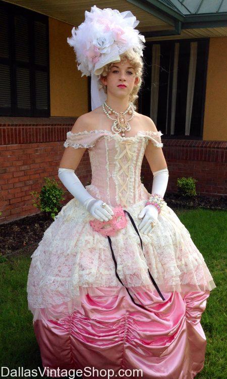 Aristocratic Baroque Ladies Costumes And Accessories Dallas Vintage Clothing And Costume Shop 