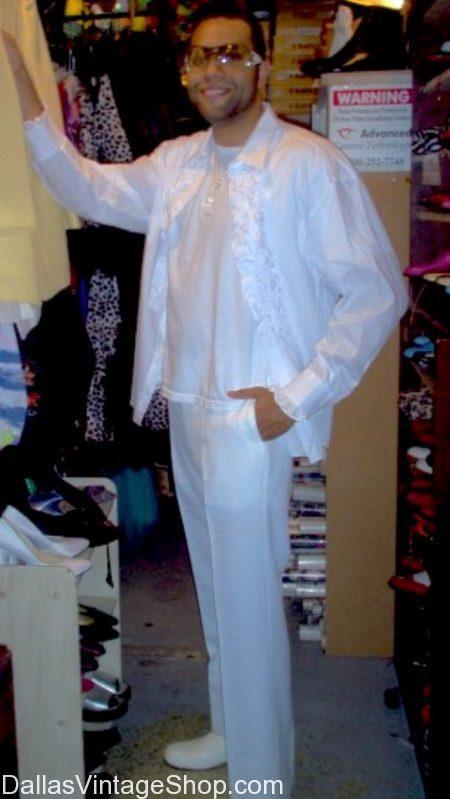 White Party Attire, Tubbs, Miami Vice 80's Chic - Dallas Vintage Clothing &  Costume Shop
