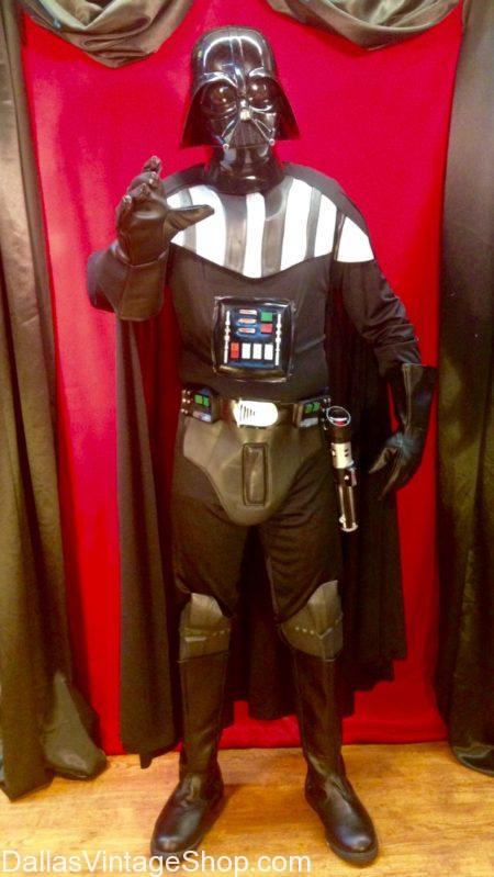 Darth Vader Star Wars Costume & Helmet is in Stock DFW., We have Star Wars Costumes, Darth Vader Costumes, Darth Vader Helmets & All Star Wars Characters Costumes & Accessories in stock in our Dallas Metroplex Star Wars Costume Shop