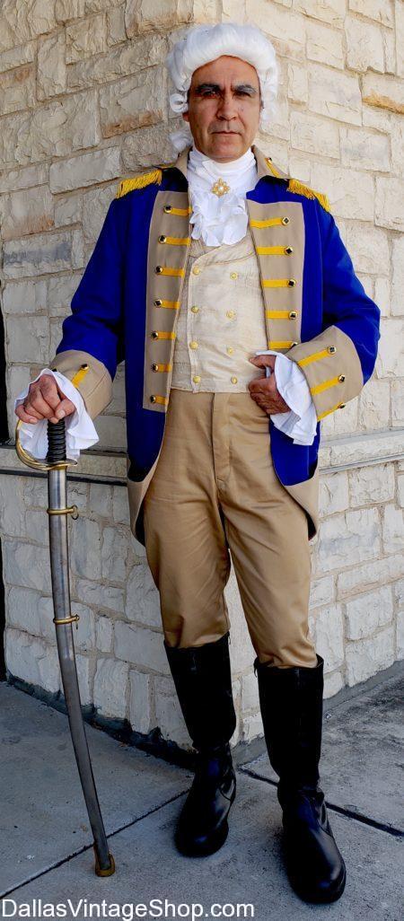thumbnail image 2 of California Costume George Washington Adult Costume – President Hamilton Inspired, Multi-Color 2 of 6