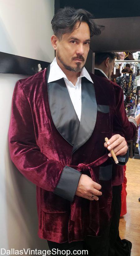 Look at our Quality Smoking Jackets, Shown here. This Velvet & Satin Smoking Jacket is in Stock. Get Smoking Jackets, Playboy Smoking Jackets, Satin Smoking Jackets, Silk Smoking Jackets, Velvet Smoking Jackets, Vintage Smoking Jackets, Luxurious Smoking Jackets, Burgundy Smoking Jackets, Hugh Hefner Smoking Jackets, Quality Smoking Jackets, Brocade Smoking Jackets, Real Smoking Jackets, Authentic Smoking Jackets, Maroon Smoking Jackets, Large Selection Smoking Jackets and more. 