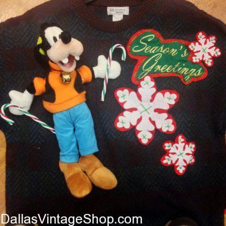 Find Sweaters, Tacky Christmas Sweaters, Ugly Christmes Sweaters, Funny Christmas Sweaters, Creative Christmas Sweaters and One-of-a-Kind Christmas Sweaters in our Dallas Area Christmas Sweater Shop Area.