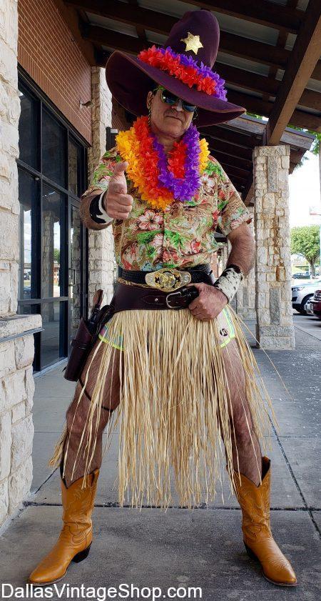 Texas Luau Costumes & Hawaiian Luau Costume Ideas are at Dallas Vintage Shop.